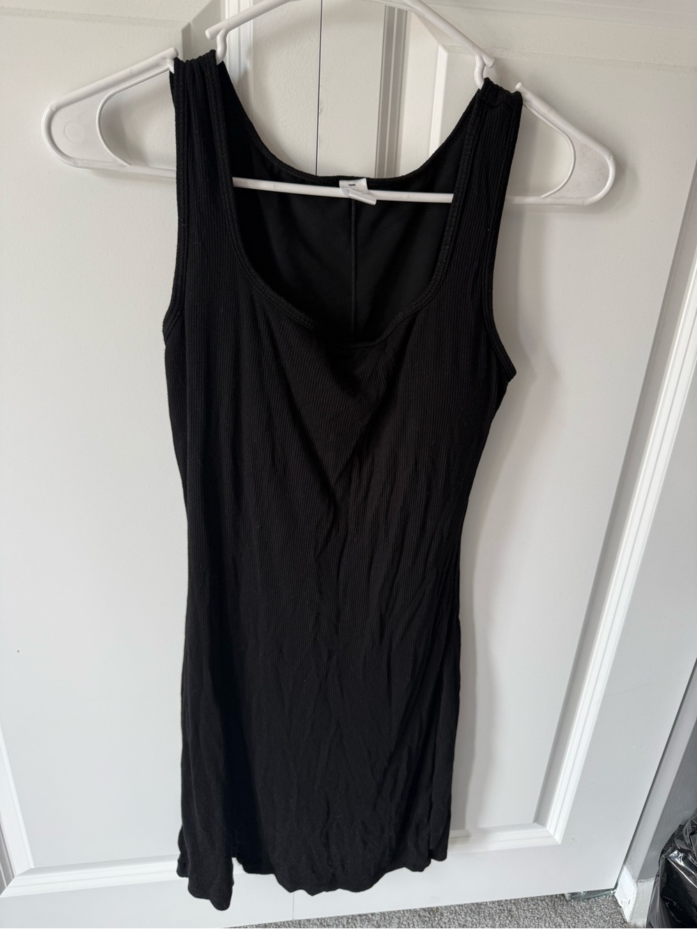 Classic Black Ribbed Tank Dress - Women Popilush Dress